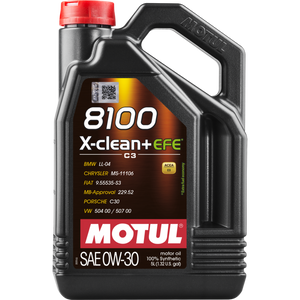 Motul 111678 5L 8100 X-Clean + EFE 0W30 Full Synthetic Engine Oil