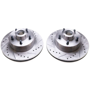 PowerStop fits Dodge 70-72 Challenger Front Evolution Drilled & Slotted Rotors -