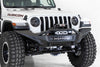 Addictive Desert Designs F961692080103 2020 fits Jeep Gladiator JT Stealth Fighter Front Bump w/ Top Hoop & Winch Mount