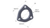 Vibrant 1482S 3-Bolt T304 SS Exhaust Flange (2.5in I.D.)