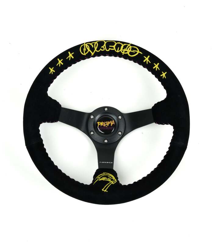 NRG RST-036MB-S-NVR RST-036MB-S-NVR Reinforced Black Perforated Leather