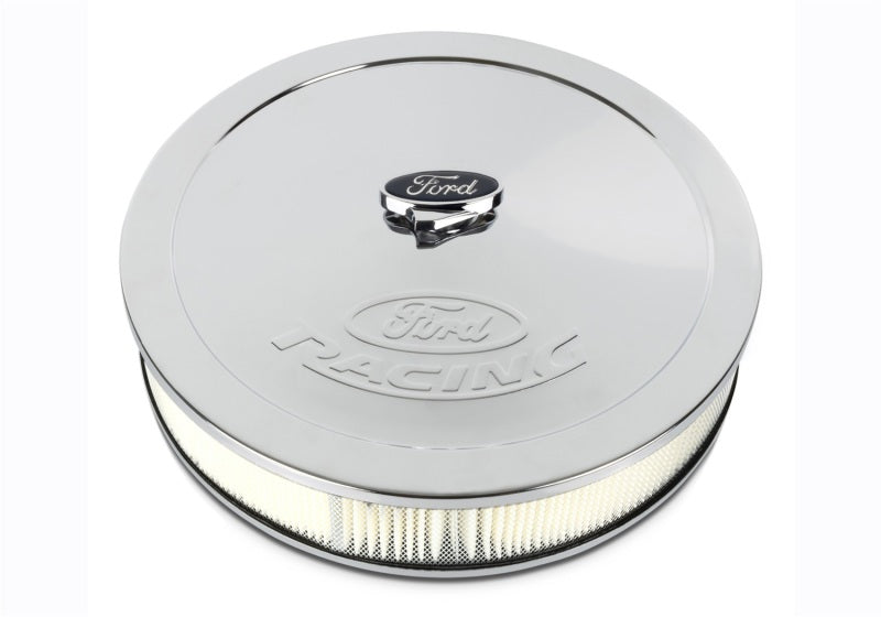 fits Ford 302-350 Racing Chrome Air Cleaner w/ Emblem