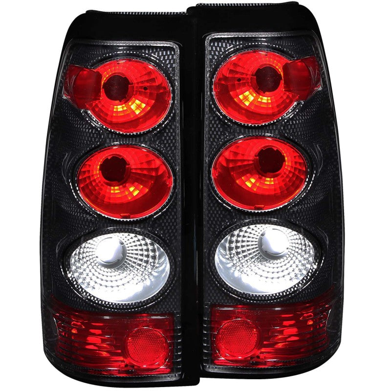 ANZO 211021 2006 fits Chevrolet 03-20 Silverado 1500 Taillights Carbon