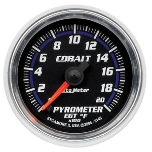 AutoMeter 6145 Autometer Cobalt 52mm 2000 Deg F Electronic Pyrometer Gauge