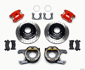 Wilwood 140-12209-DR fits D154 P/S P-B Kit Drilled-Red New Big fits Ford 2.50in