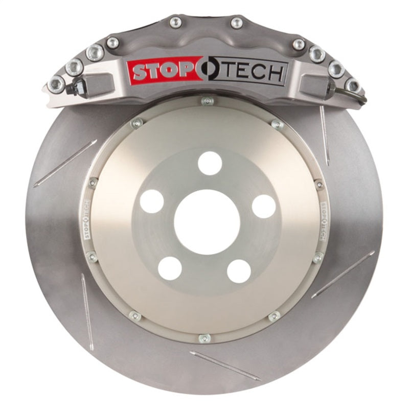 StopTech 83.114.6700.R1 BBK fits Audi 08-11 S5 / 10 S4 Front 355x32 Trophy ST-60 Calipers Slotted Rotors Pads SS Lines