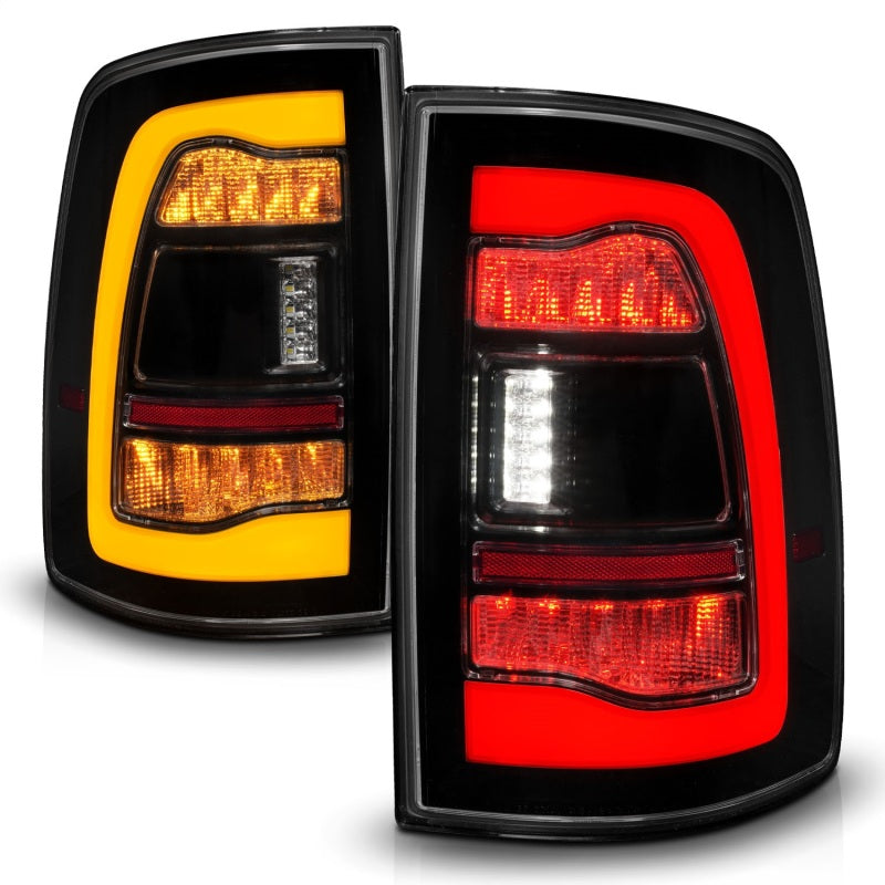 ANZO 311472 fits Dodge 09-18 Ram 1500 Sequential LED Taillights Smoke Black w/Switchback Amber Signal