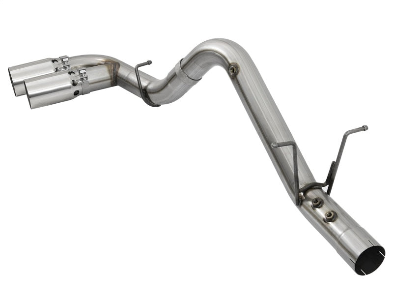 AFE 49-44089-P y Series 4in 409-SS DPF-Back Exhaust w/ Dual Polished Tips 2017