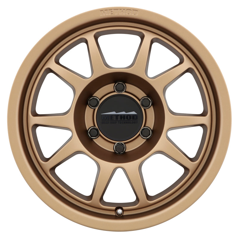 Method MR70278560900 MR702 17x8.5 0mm Offset 6x5.5 106.25mm CB Method Bronze Wheel