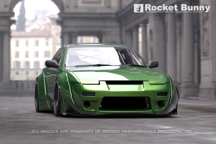 GReddy 17020385 RPS13 V2 Rocket Bunny Aero Side Skirts Only