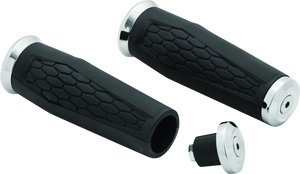 Kuryakyn 5928 Kuryakyn Hex Grips 7/8inch Universal Chrome