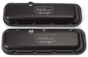Edelbrock 41813 Valve Cover Victor Series fits Chevrolet 1965 and Later 396-502 V8 Low Black