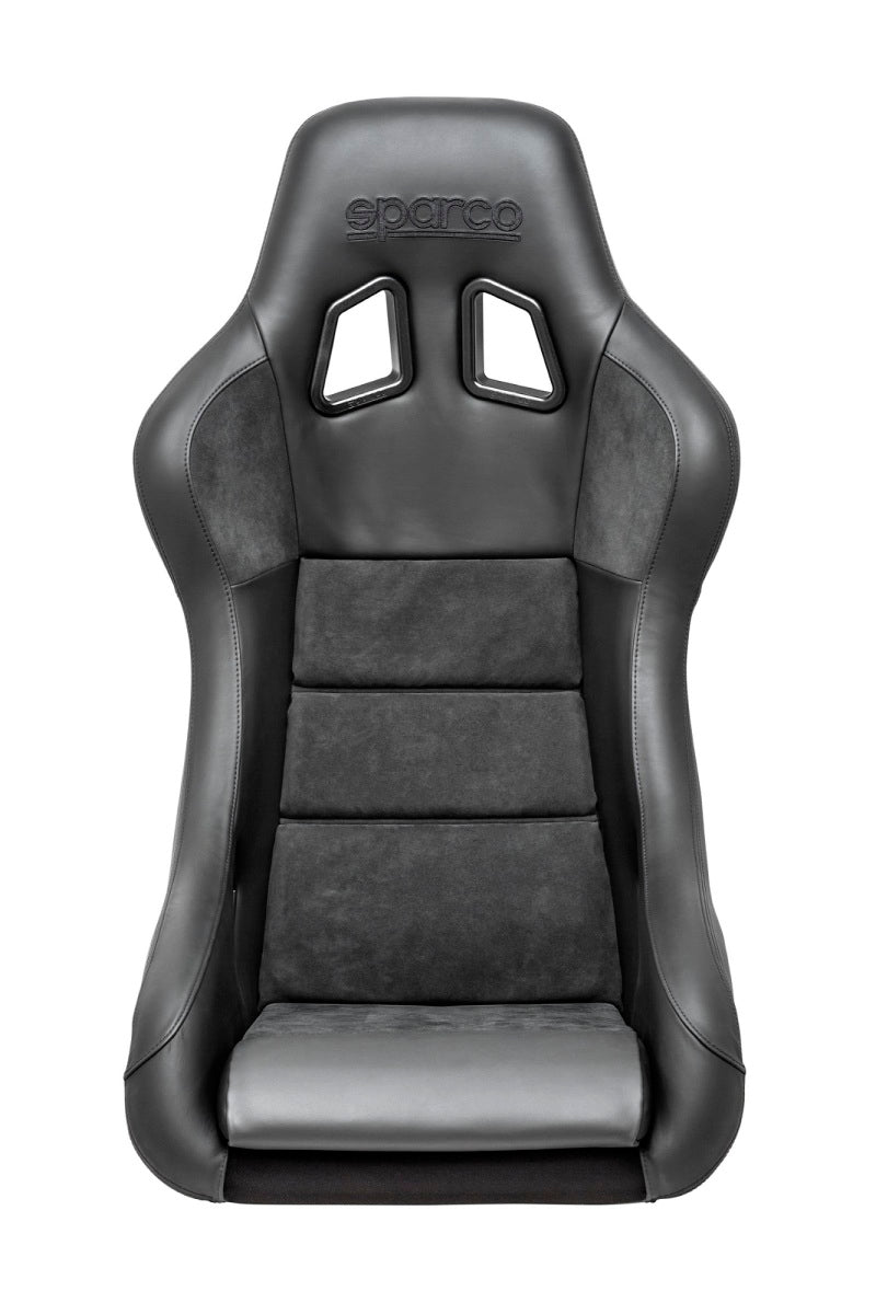 Sparco 008012RPNR Seat QRT Performance Leather/Alcantara Black (Must Use Side Mount 600QRT)