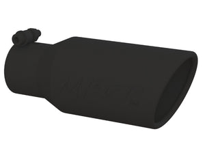 MBRP T5157BLK Universal Angle Rolled Tip 4in OD/2-3/4in Inlet/10in Length-Black
