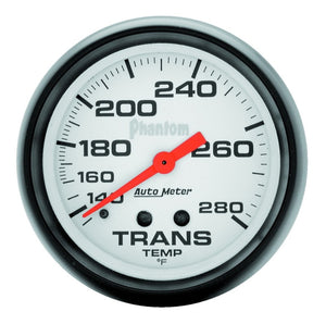 AutoMeter 5851 AutoMeter Gauge Transmission Temp 2-5/8in. 140-280 Deg. F Mechanical Phantom