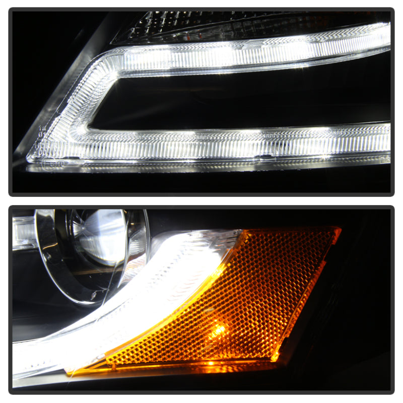 Spyder 5081544 fits Audi 09-12 A4 Projector Headlights Halogen Model Only - DRL