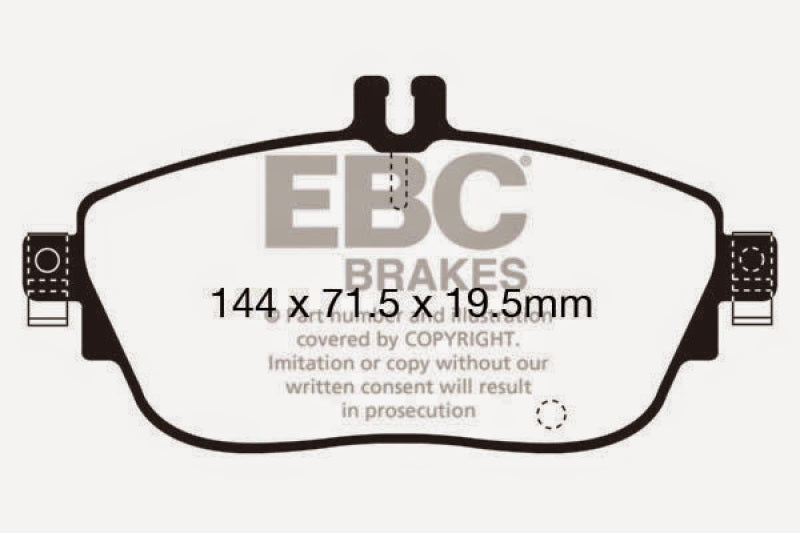 EBC DP22165 13+ fits Mercedes-Benz CLA250 2.0 Turbo Greenstuff Front Brake Pads