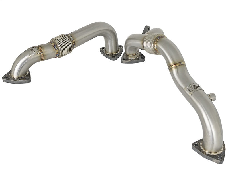 AFE 48-33016 d Steel Header Up-Pipe 08-10 fits Ford Diesel Trucks V8-6.4L (td)