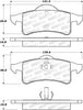 Stoptech 305.0791 Street Select Brake Pads