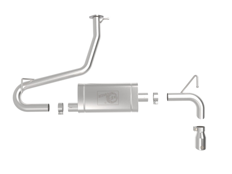 AFE 49-37017-P  2.5in 304 SS Axle-Back Exhaust w/Polished Tips 18-22 fits Hyund