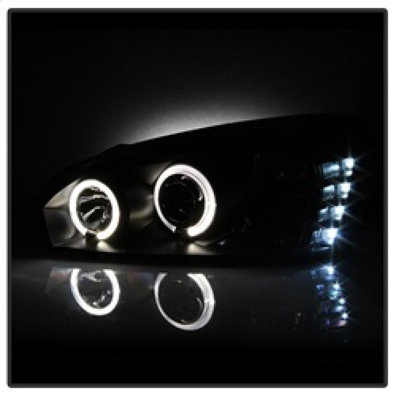 Spyder 5042675 fits Chevy 04-07 Malibu Projector Headlights LED Halo LED Black