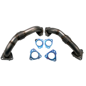 Wehrli WCF100624 17-24 fits Chevy L5P Duramax 2in Stainless Up Pipe Kit Gaskets