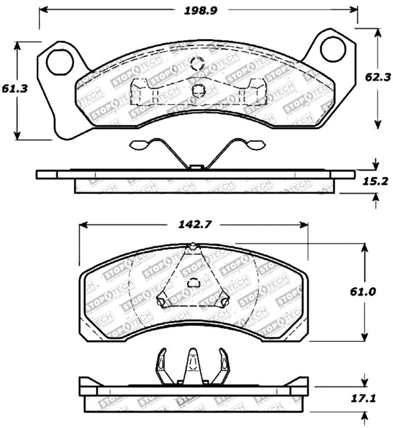 Stoptech 309.0431 Performance Brake Pads