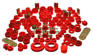 Energy Suspension 2.18107R 97-06 fits Jeep Wrangler TJ Red Hyper-Flex Master Bushing Set