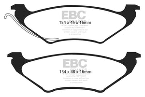 EBC UD715 96-00 fits Chrysler Town & Country 3.3 (15in Wheels) Ultimax2 Rear Brake Pads