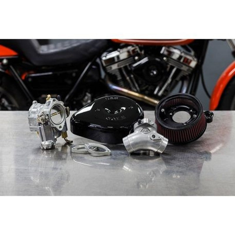 S&S 110-0146 Cycle 84-99 BT Super E Carburetor & Stealth Air Cleaner Kit w/ Blac