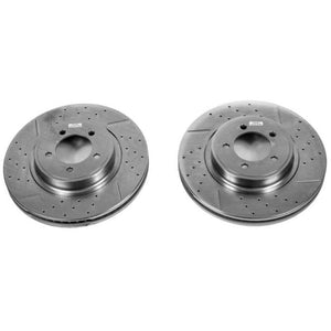 PowerStop fits Lincoln 03-05 Aviator Front Evolution Drilled & Slotted Rotors -