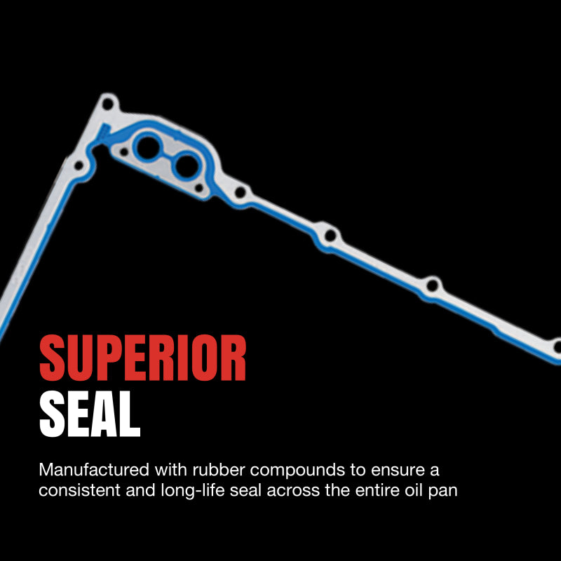 Fel-Pro OS30811 Saab 9-3 OS 30811 Engine Oil Pan Gasket Set High-Temperature Rubber-Coated Fiber