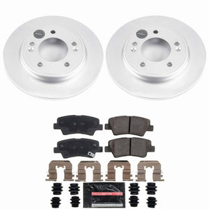 Power Stop 17-20 Hyundai Elantra Rear Z23 Coated Brake Kit