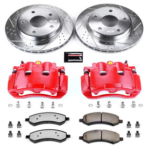 Power Stop KC2193A-36 2011 fits Ram Dakota Front Z36 Truck & Tow Kit w/Cals