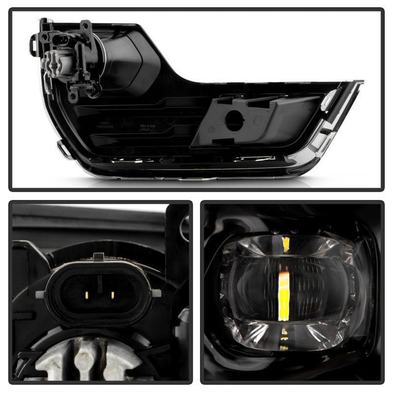 Spyder 22-24 GMC Terrain OEM LED Fog Lights w/Switch - Clear (FL-GTE18-C)