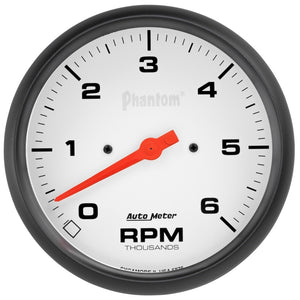 AutoMeter 5876 AutoMeter Phantom 5in. 0-6K RPM In-Dash Tachometer Gauge