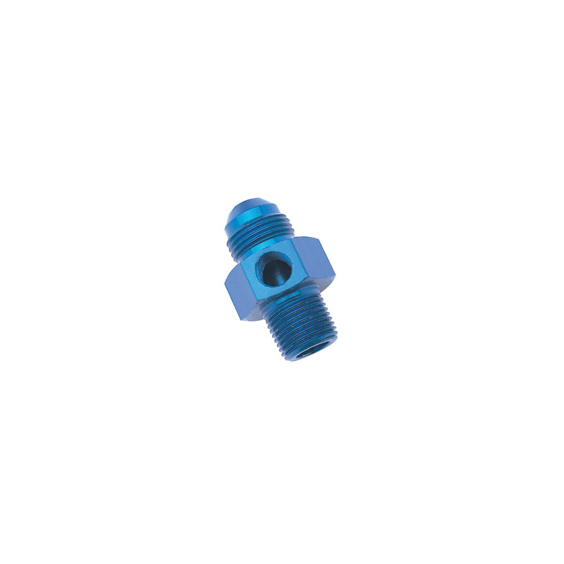 Russell 670060 Performance -6 AN Flare to 3/8in Pipe Pressure Adapter (Blue)
