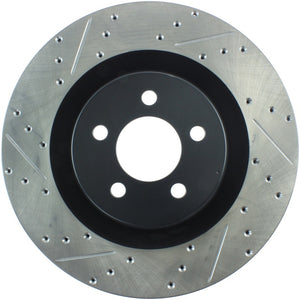 Stoptech 127.63063R SportStop 06-09 fits Chrysler SRT-8 Front Right Drilled & Slotted Rotor