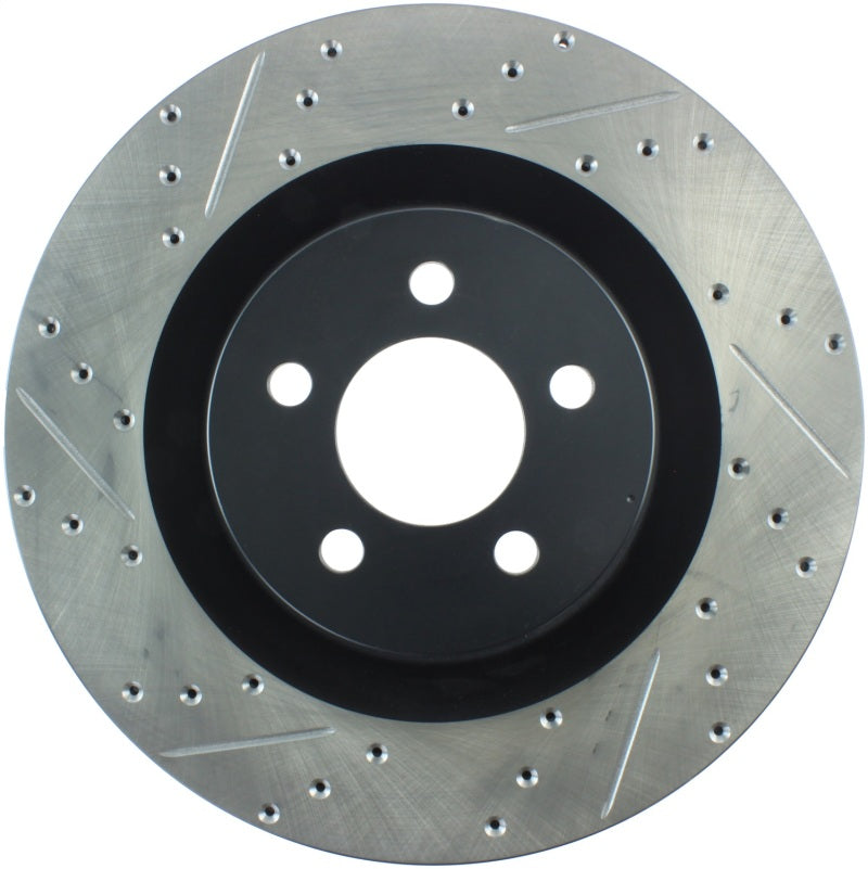 Stoptech 127.63063R SportStop 06-09 fits Chrysler SRT-8 Front Right Drilled & Slotted Rotor