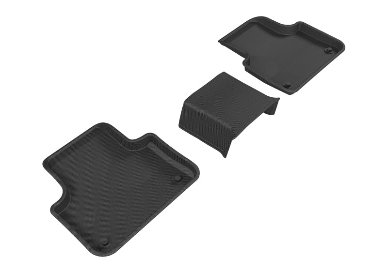 3D MAXpider L1AD04021509 2020 fits Audi 17-20 Q7/Q8 Kagu 2nd Row Floormats - Black