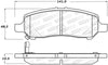 Stoptech 308.1647 Street Brake Pads - Front