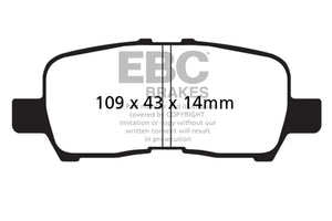 EBC UD999 05-09 Buick Allure (Canada) 3.6 Ultimax2 Rear Brake Pads