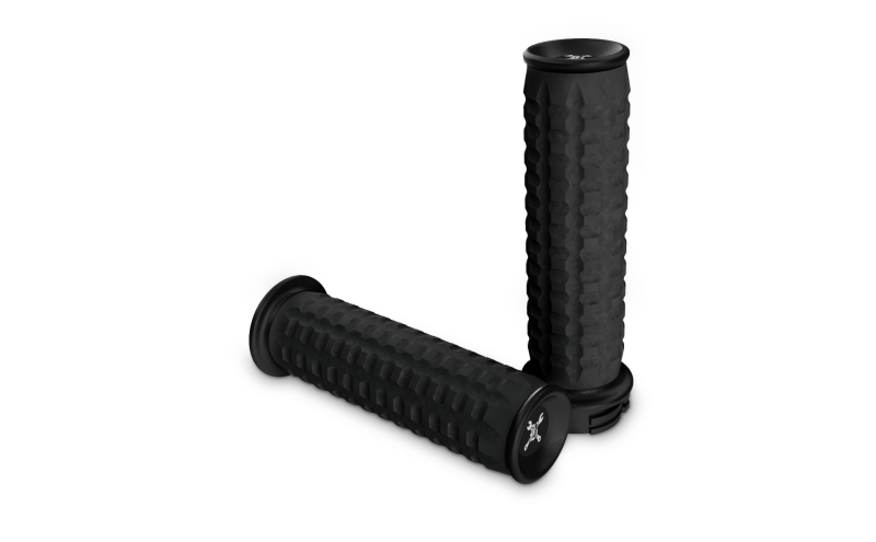 Burly Brand B16-1010TB 82-17 H-D Dual Cable Set Reaper Handle Grip Set - Textured Black