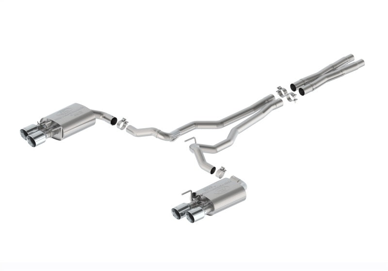 fits Ford Racing M-5200-M5SC 2024 Mustang 5.0L Sport Cat-Back Exhaust - Chrome Tips