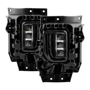 Spyder 21-23 GMC Yukon (Excl AT4) OEM Full LED Fog Lights w/Switch - Clear (FL-GY21-LED-C)