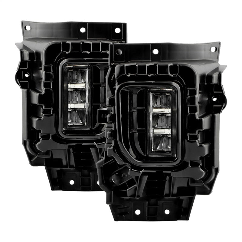 Spyder 21-23 GMC Yukon (Excl AT4) OEM Full LED Fog Lights w/Switch - Clear (FL-GY21-LED-C)