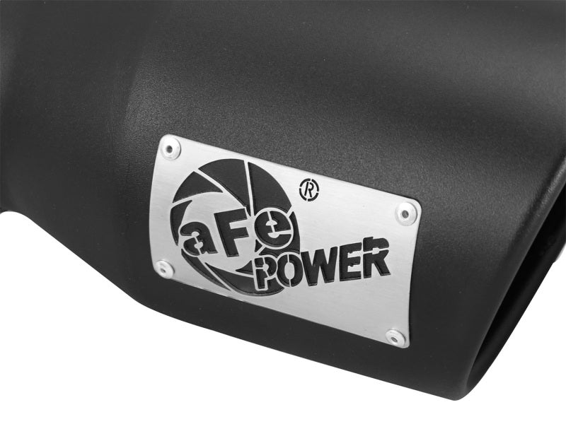 AFE 49T30451-B09 Gas Exhaust Tip Black- 3 in In x 4.5 out X 9 in Long Bolt On (