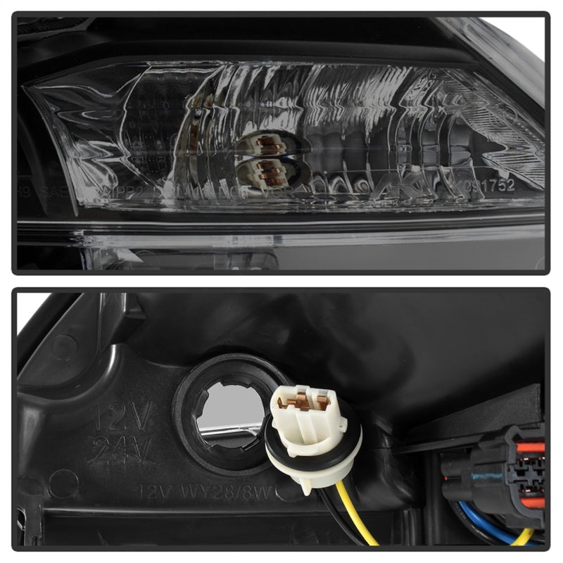 xTune 9042973 13-15 fits Nissan Sentra DRL LED Light Bar Proj Halogen Headlight