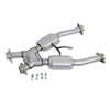 BBK 1672 Mustang 5.0 Short Mid X Pipe With Catalytic Converters 2-1/2 For BBK Long Tube Headers