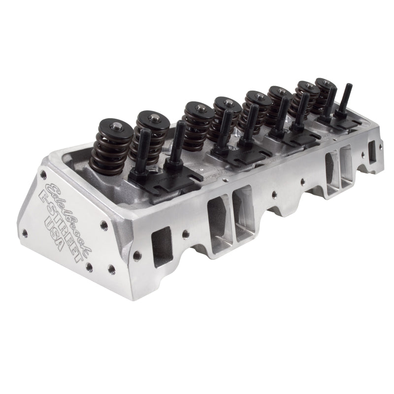 Edelbrock 5089 Cylinder Head E-Street SB fits Chevrolet 64cc (Complete Pair)